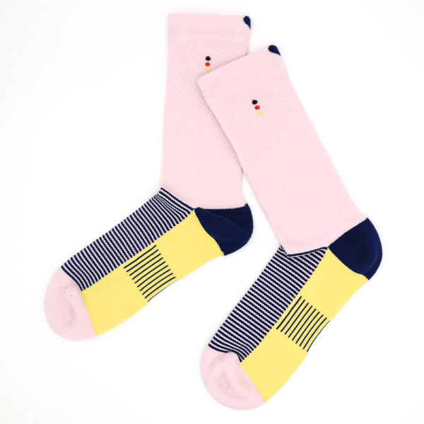 2 Paar Casual Socken Stricksocken gestreift S090 – Bild 2