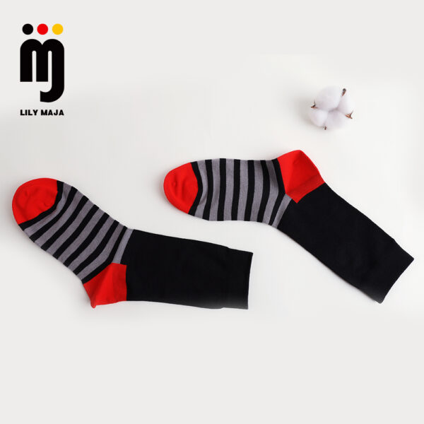 2 Paar Socken aus gekämmter Baumwolle Nylon weich 35-49 S001 – Bild 2