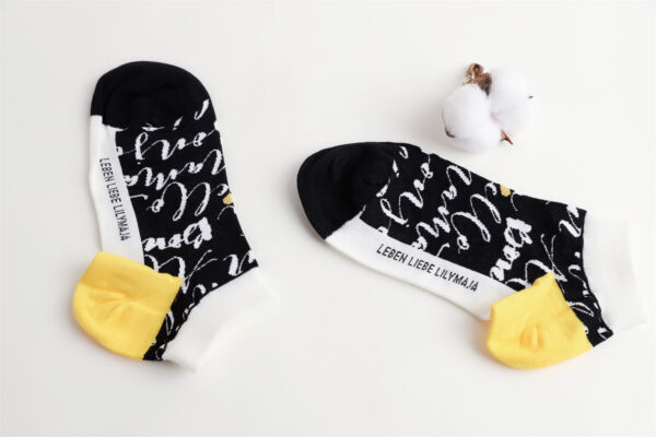 1 Paar Quarter Socken Kurzschaft Baumwolle Gr. 35-44 S024 – Bild 3