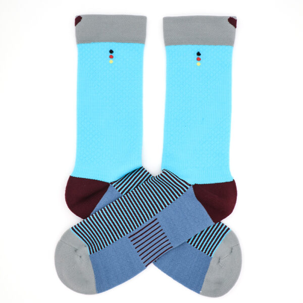 2 Paar Casual Socken Stricksocken gestreift S089