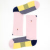 2 Paar Casual Socken Stricksocken gestreift S090