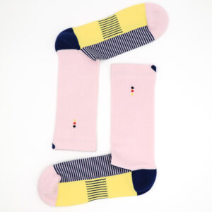 2 Paar Casual Socken Stricksocken gestreift S090