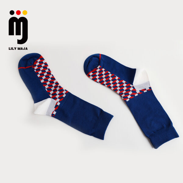 2 Paar Socken aus gekämmter Baumwolle Nylon 35-49 S003