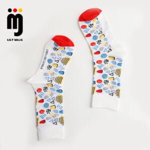 1 Paar Casual Socken lilymaja mit hohem Baumwollanteil 35-44 S015