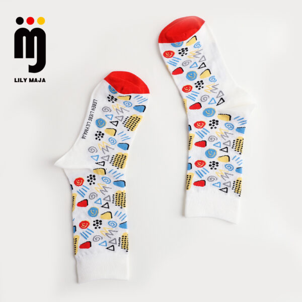 1 Paar Casual Socken lilymaja mit hohem Baumwollanteil 35-44 S015