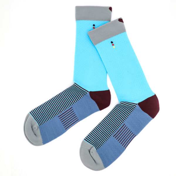 2 Paar Casual Socken Stricksocken gestreift S089 – Bild 2