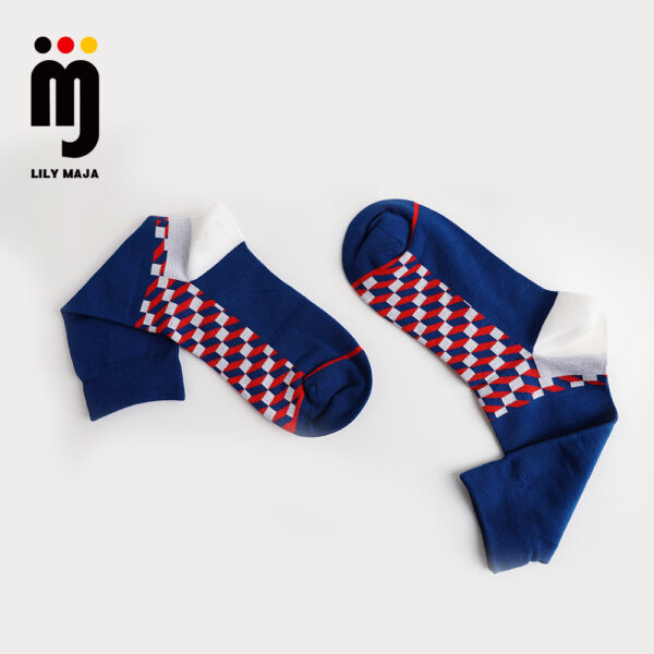 2 Paar Socken aus gekämmter Baumwolle Nylon 35-49 S003 – Bild 2