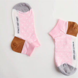 1 Paar Quarter Socken Kurzschaft Frottee gepunktet S057