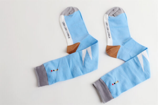 2 Paar Casual Socken Lilymaja Stricksocken Baumwolle 35-39 Strümpfe S050 – Bild 2
