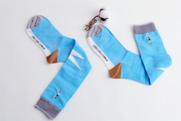 2 Paar Casual Socken Lilymaja Stricksocken Baumwolle 35-39 Strümpfe S050 – Bild 3