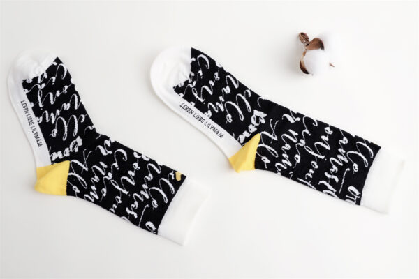 1 Paar Casual Socken mit hohem Baumwollanteil 35-44 S022 – Bild 4