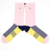 2 Paar Casual Socken Stricksocken gestreift S090 – Bild 3