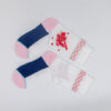 4 Paar Casual Socken Stricksocken Gr. 35-39 AW136