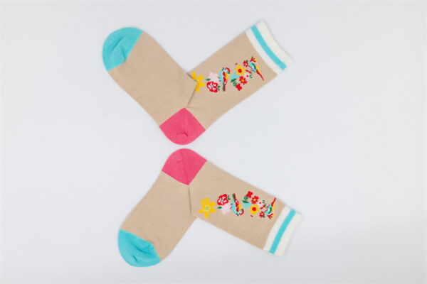 1 Paar Casual Socken Stricksocken Bambusfaser Größe 35-39 AW145 – Bild 5