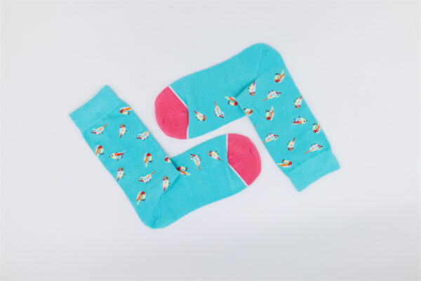 1 Paar Casual Socken Stricksocken Bambusfaser Größe 35-39