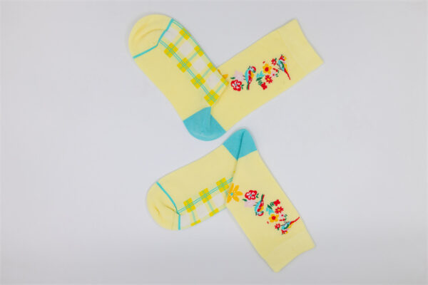 1 Paar Casual Socken Stricksocken Größe 35-39 AW152 – Bild 5
