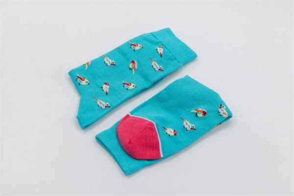1 Paar Casual Socken Stricksocken Bambusfaser Größe 35-39 – Bild 6