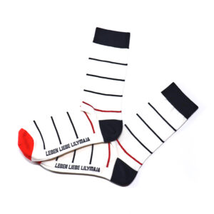 Lilymaja 3 Paar classic Socken aus gekämmter Baumwolle Nylon 35-49 gestreift S008