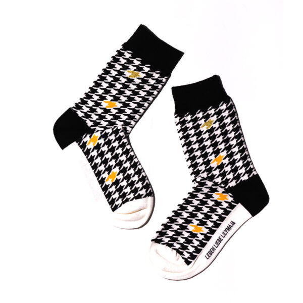 1 Paar Casual Socken mit hohem Baumwollanteil 35-44 Fledermausmuster S010 – Bild 3