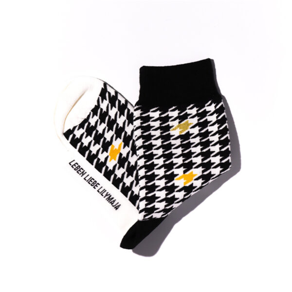 1 Paar Casual Socken mit hohem Baumwollanteil 35-44 Fledermausmuster S010 – Bild 4