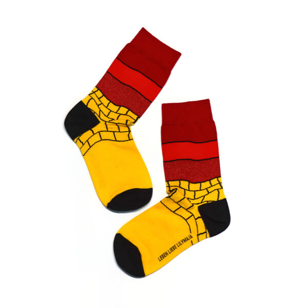 1 Paar Casual Socken lilymaja mit hohem Baumwollanteil 35-44 S019 – Bild 3
