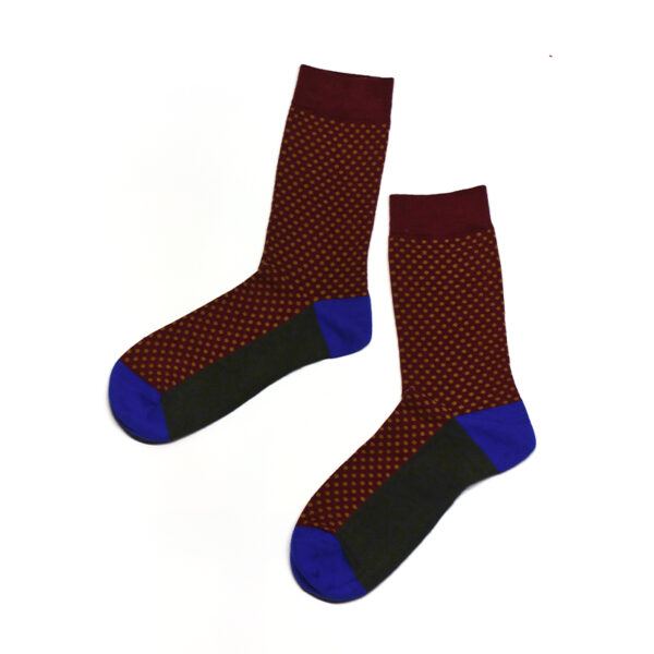 1 Paar Casual Socken Gr. 35-44 gepunktet S033 – Bild 2