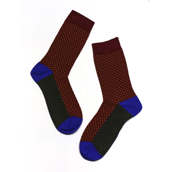 1 Paar Casual Socken Gr. 35-44 gepunktet S033 – Bild 3