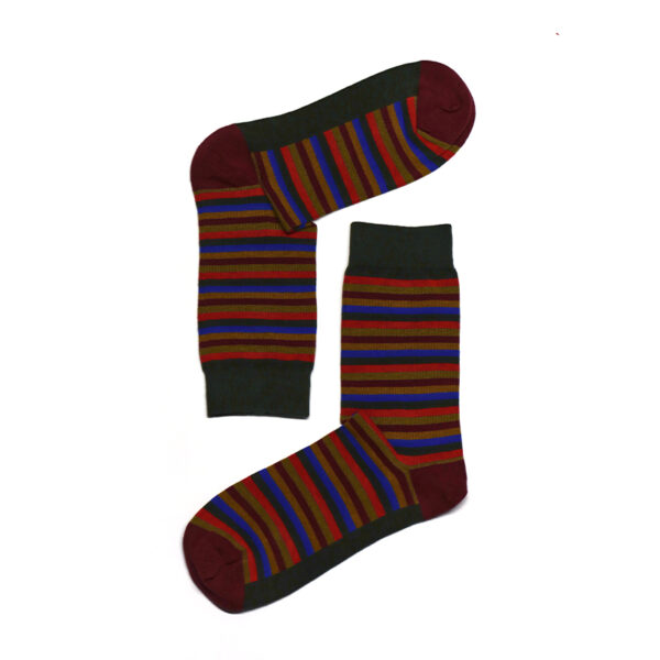 1 Paar Casual Socken Gr. 35-44 gestreifte Strümpfe S034