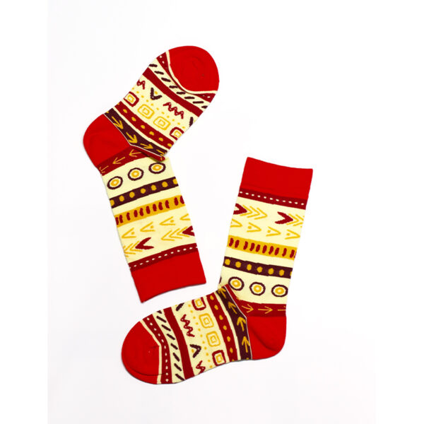 2 Paar Casual Socken Stricksocken Baumwolle Gr. 35-44 S043 – Bild 3