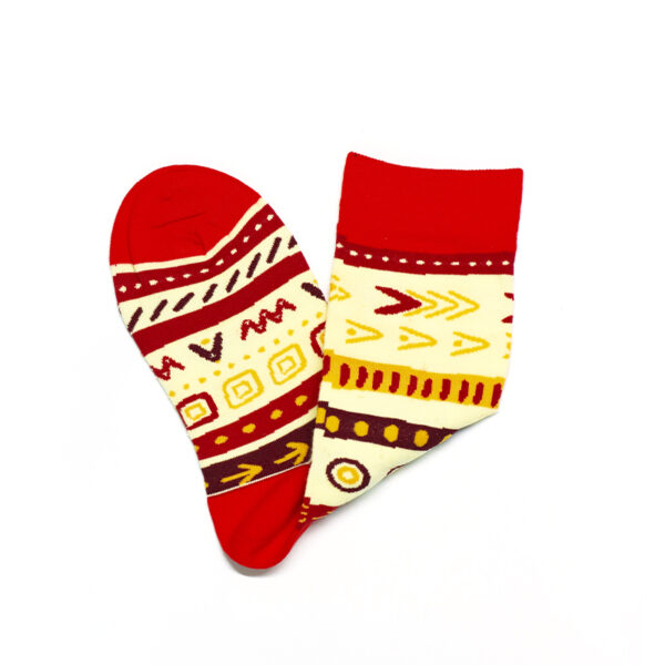 2 Paar Casual Socken Stricksocken Baumwolle Gr. 35-44 S043 – Bild 4