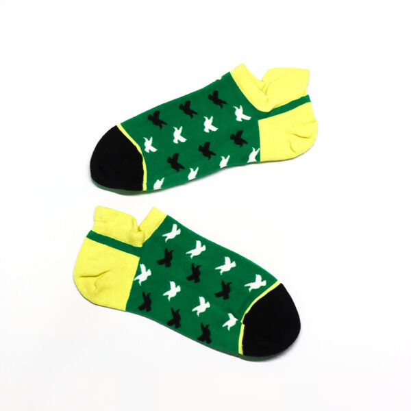 2 Paar Quarter Kurzsocken Vogel aus Baumwolle S063 – Bild 3