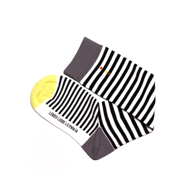 2 Paar Socken gestreift Baumwolle 35-39 S067 – Bild 4