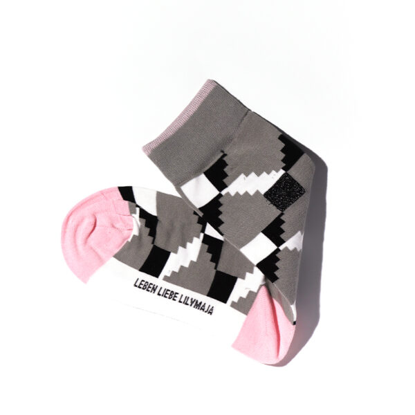 2 Paar Casual Socken Stricksocken Baumwolle Gr. 35-44 S072 – Bild 4