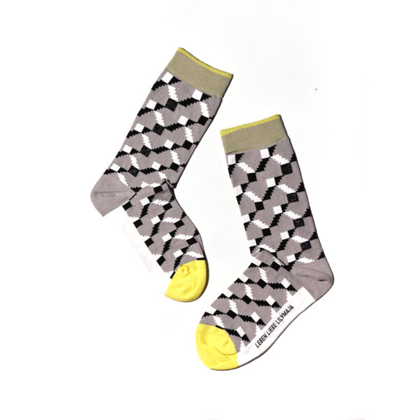 2 Paar Casual Socken Stricksocken Baumwolle S073 – Bild 3